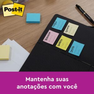 Bloco de Recado Post-It 653 Amarelo 38X50MM C/100FLS - Imagem 3