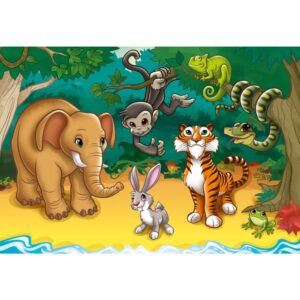 Quebra-Cabeca Cartonado Animais Ceu/Terra/Mar 12/20/30 - Imagem 3