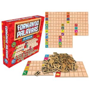 Brinquedo Pedagogico Madeira Formando Palavras - Imagem 1