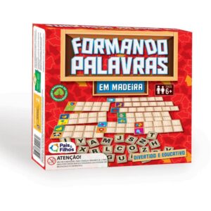 Brinquedo Pedagogico Madeira Formando Palavras - Imagem 3