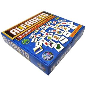Brinquedo Pedagogico Madeira Alfabeto Domino e Memoria - Imagem 7