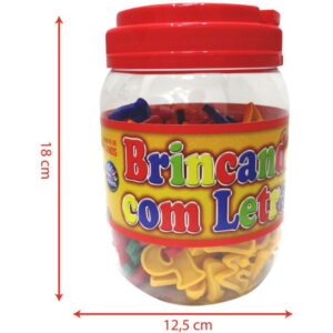 Brinquedo Pedagogico Brincando C/ as Letras 173PCS - Imagem 2
