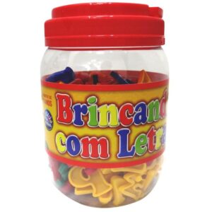 Brinquedo Pedagogico Brincando C/ as Letras 173PCS - Imagem 3
