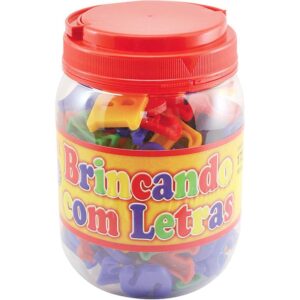 Brinquedo Pedagogico Brincando C/ as Letras 173PCS - Imagem 5