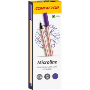 Caneta com Ponta Porosa Microline 0,4MM Violeta - Imagem 1