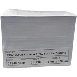 Bloco de Anotacoes Branco 70X100 C/1000 Folhas - Imagem 1