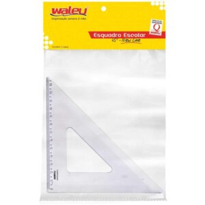 Esquadro Poliestireno 45GRAUS 21CM Cr. - Imagem 1