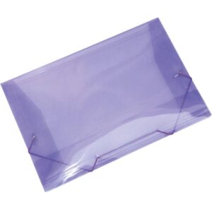 Pasta Aba Elastica Plastica Oficio Lilas - Imagem 1