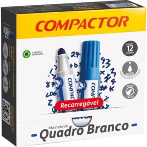 Pincel Quadro Branco Qb Recarregavel Azul - Imagem 1