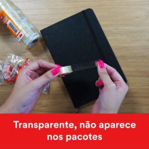Fita Adesiva Durex Transparente 12MMX10M. - Imagem 3