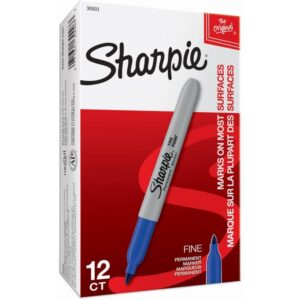 Pincel Marcador Permanente Sharpie Fino Azul - Imagem 1