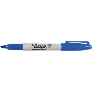 Pincel Marcador Permanente Sharpie Fino Azul - Imagem 2