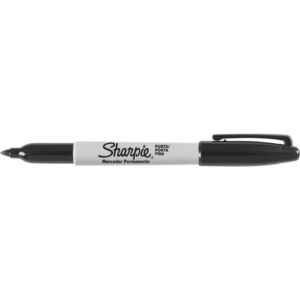 Pincel Marcador Permanente Sharpie Fino Preto - Imagem 1
