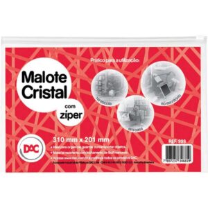 Pasta Malote Cristal C/Ziper 310X201MM - Imagem 1