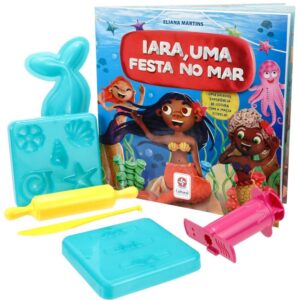 Livro Brinquedo Ilustrado Iara Uma Festa no Mar C/Massa - Imagem 1