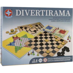 Jogo de Tabuleiro Divertirama 4X1 - Imagem 1