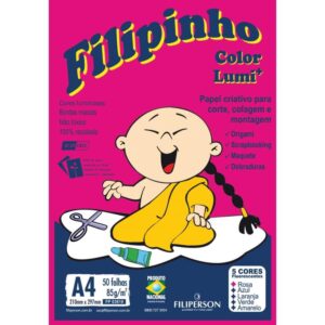 Bloco para Educacao Artistica Filipinho Lumi 85GRS. 5 Cores - Imagem 1
