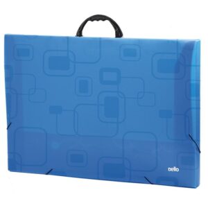 Maleta Plastica com Alca Dellofine A3 Azul - Imagem 1