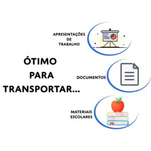 Maleta Plastica com Alca Dellofine A3 Azul - Imagem 4