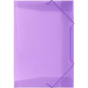 Pasta Aba Elastica Plastica Oficio Lilas Soft - Imagem 1