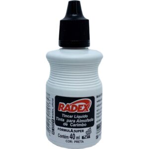 Tinta para Carimbo 40ML Preta - Imagem 1