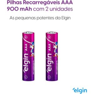 Pilha Recarregavel Palito Aaa 900MAH 1.2V - Imagem 2