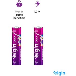 Pilha Recarregavel Palito Aaa 900MAH 1.2V - Imagem 3
