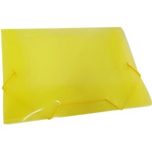 Pasta Aba Elastica Plastica Oficio Amarela - Imagem 1