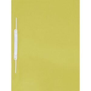 Pasta Grampo Trilho Plastica Oficio Amarela - Imagem 1
