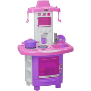 Brincando de Casinha Cozinha Faz de Conta Rosa - Imagem 1