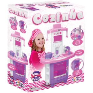 Brincando de Casinha Cozinha Faz de Conta Rosa - Imagem 2