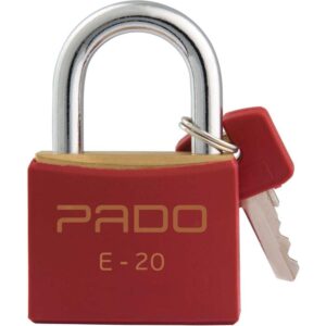 Cadeado Cores Vermelho Sm Lt - 20MM - Imagem 1