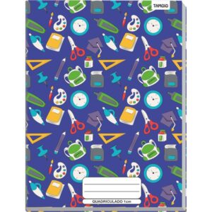 Caderno Quadriculado Univers. 1X1CM 48FLS. Broch.decorado Cd - Imagem 2