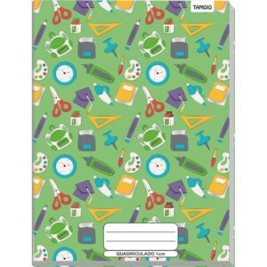 Caderno Quadriculado Univers. 1X1CM 48FLS. Broch.decorado Cd - Imagem 3