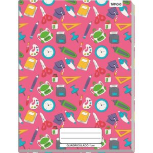Caderno Quadriculado Univers. 1X1CM 48FLS. Broch.decorado Cd - Imagem 4
