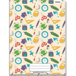 Caderno Quadriculado Univers. 1X1CM 48FLS. Broch.decorado Cd - Imagem 5