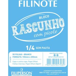 Bloco para Rascunho C/Picote S/Pauta 155X205 50FL - Imagem 1