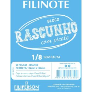 Bloco para Rascunho C/Picote S/Pauta 112X156 50FL - Imagem 1