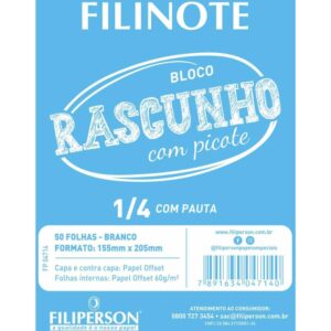 Bloco para Rascunho C/Picote C/Pauta 155X205 50FL - Imagem 1