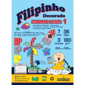 Bloco para Educacao Artistica Textura 1 Decorado A4 180G 36F - Imagem 1