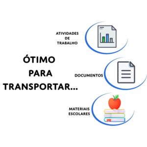 Maleta Plastica com Alca Dellofine Oficio Rosa - Imagem 3