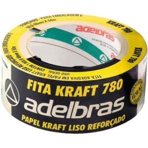 Fita para Empacotamento Papel Kraft 780 48MMX50MTS - Imagem 1
