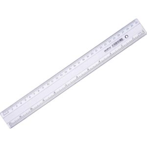 Regua de Poliestireno Super Cristal 30CM. - Imagem 1
