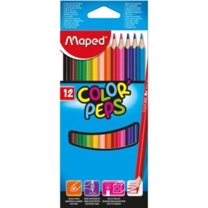 Lapis de Cor Triangular Color Peps Classico 12CORES - Imagem 1