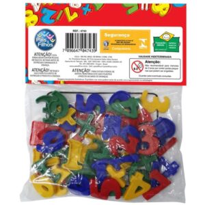 Brinquedo Pedagogico Brincando com Numeros 56 Pcs - Imagem 4