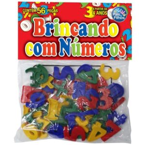 Brinquedo Pedagogico Brincando com Numeros 56 Pcs - Imagem 7