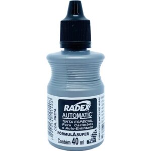 Tinta para Carimbo 40ML Preta Automatico - Imagem 1