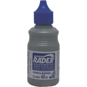Tinta para Carimbo 40ML Azul Automatico - Imagem 1