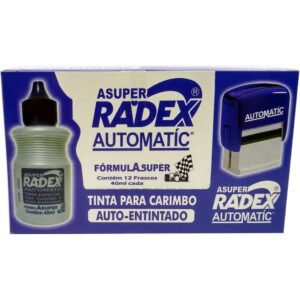 Tinta para Carimbo 40ML Azul Automatico - Imagem 2