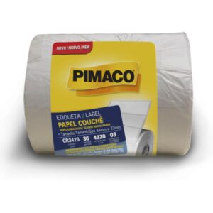 Etiqueta Adesiva Couche 34MMX23MM C/4320 Etiq. - Imagem 1